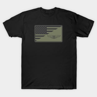 USAF Pilot Wings Patch (subdued) T-Shirt